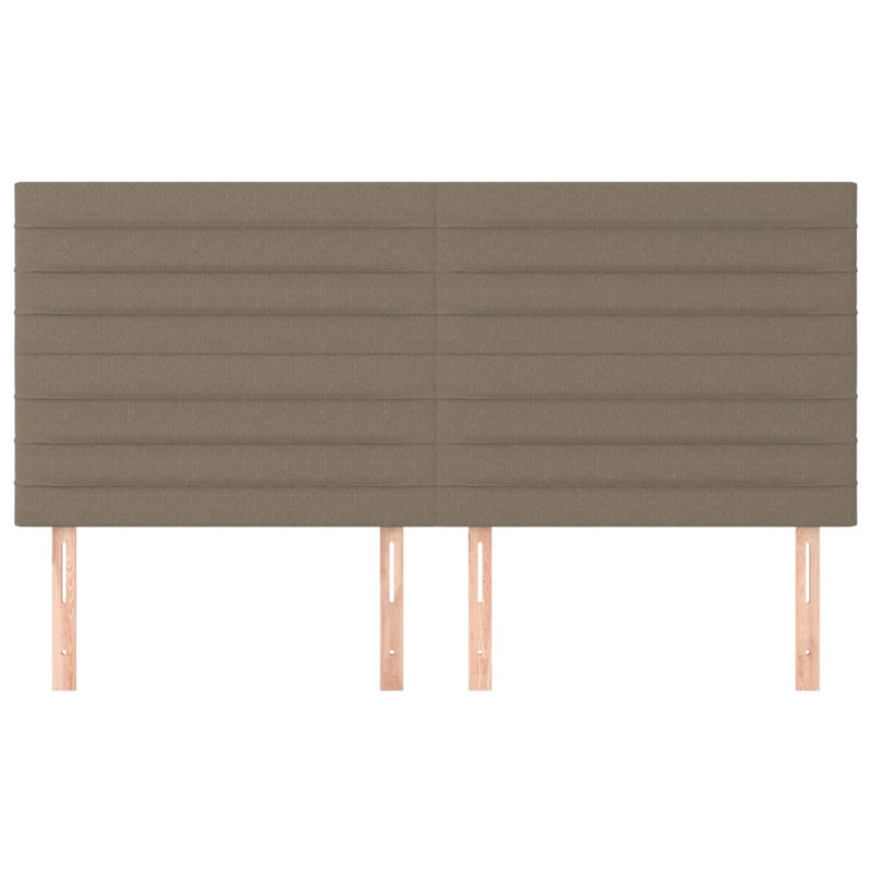 vidaXL 4 db tópszínű szövet fejtámla 100x5x78/88 cm
