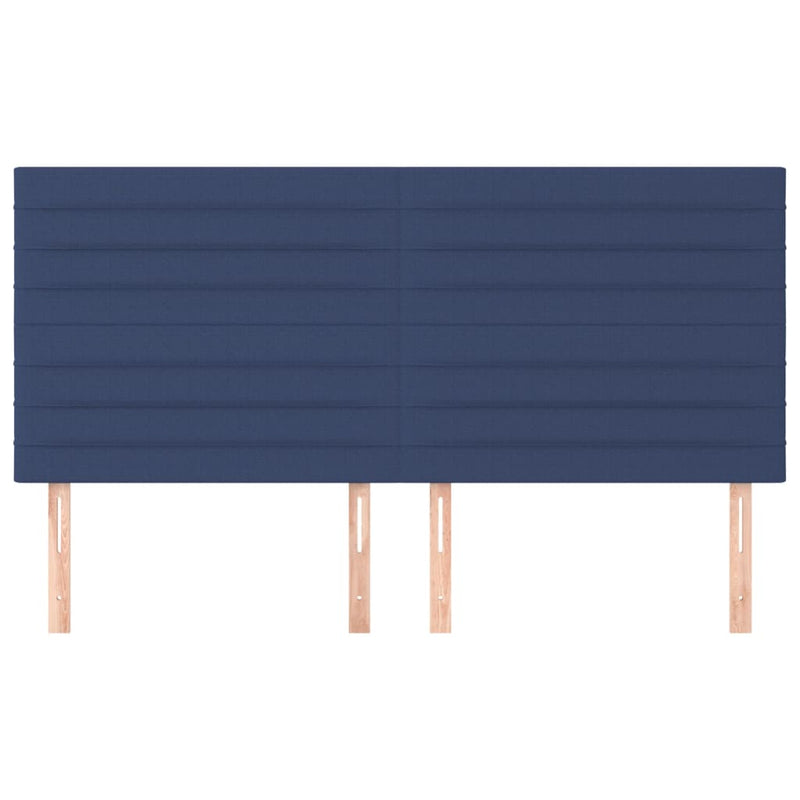 vidaXL 4 db kék szövet fejtámla 100x5x78/88 cm