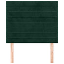 vidaXL sötétzöld bársony fejtámla 100 x 5 x 118/128 cm
