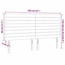 vidaXL sötétzöld bársony fejtámla 160x5x118/128 cm