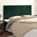 vidaXL sötétzöld bársony fejtámla 180x5x118/128 cm