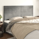 vidaXL világosszürke bársony fejtámla 200 x 5 x 118/128 cm