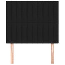 vidaXL fekete szövet fejtámla 80x5x118/128 cm
