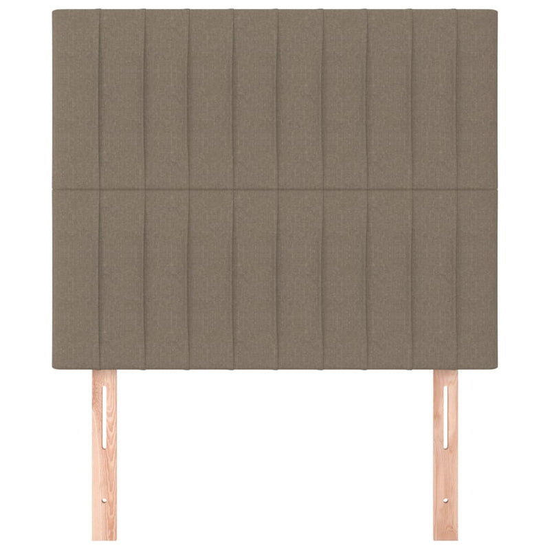 vidaXL 2 db tópszínű szövet fejtámla 80x5x78/88 cm
