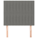 vidaXL 2 db sötétszürke szövet fejtámla 90x5x78/88 cm
