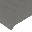 vidaXL 2 db sötétszürke szövet fejtámla 90x5x78/88 cm