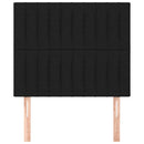 vidaXL fekete szövet fejtámla 90x5x118/128 cm