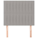 vidaXL 2 db világosszürke szövet fejtámla 100x5x78/88 cm