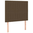 vidaXL 2 db sötétbarna szövet fejtámla 100x5x78/88 cm