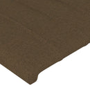 vidaXL 2 db sötétbarna szövet fejtámla 100x5x78/88 cm
