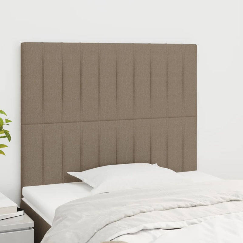 vidaXL 2 db tópszínű szövet fejtámla 100x5x78/88 cm