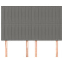 vidaXL sötétszürke szövet fejtámla 144x5x118/128 cm
