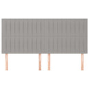 vidaXL 4 db világosszürke szövet fejtámla 80 x 5 x 78/88 cm