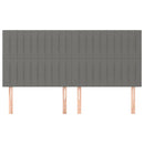 vidaXL 4 db sötétszürke szövet fejtámla 80 x 5 x 78/88 cm