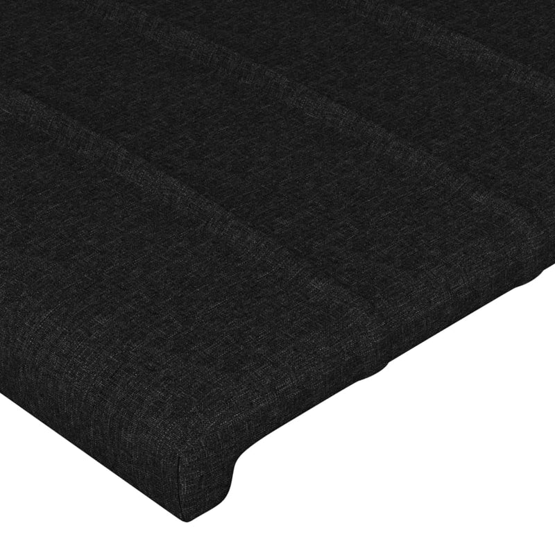vidaXL 4 db fekete szövet fejtámla 80 x 5 x 78/88 cm