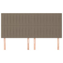 vidaXL bézs színű szövet fejtámla 160 x 5 x 118/128 cm