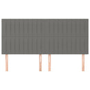 vidaXL sötétszürke szövet fejtámla 180x5x118/128 cm