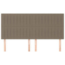 vidaXL bézs színű szövet fejtámla 180 x 5 x 118/128 cm