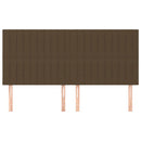 vidaXL sötétbarna szövet fejtámla 200 x 5 x 118/128 cm