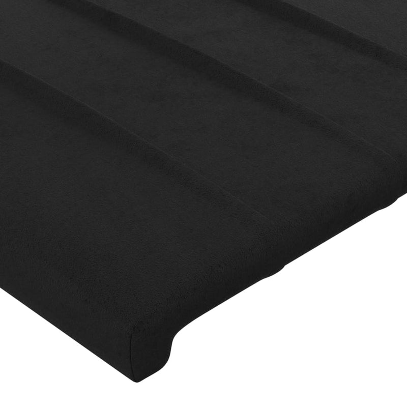vidaXL 2 db fekete bársony fejtámla 80 x 5 x 78/88 cm