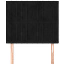 vidaXL fekete bársony fejtámla 100x5x118/128 cm
