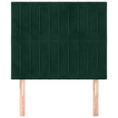 vidaXL sötétzöld bársony fejtámla 100 x 5 x 118/128 cm