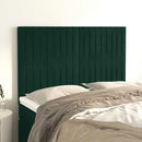 vidaXL sötétzöld bársony fejtámla 144x5x118/128 cm