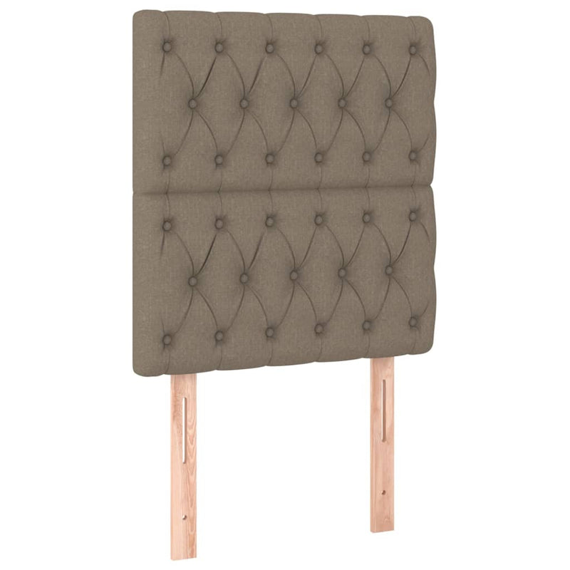vidaXL 2 db tópszínű szövet fejtámla 80x7x78/88 cm