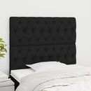 vidaXL fekete szövet fejtámla 100 x 7 x 118/128 cm