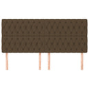 vidaXL sötétbarna szövet fejtámla 180x7x118/128 cm