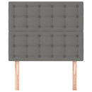 vidaXL sötétszürke szövet fejtámla 80x5x118/128 cm