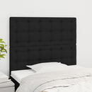 vidaXL fekete szövet fejtámla 80x5x118/128 cm