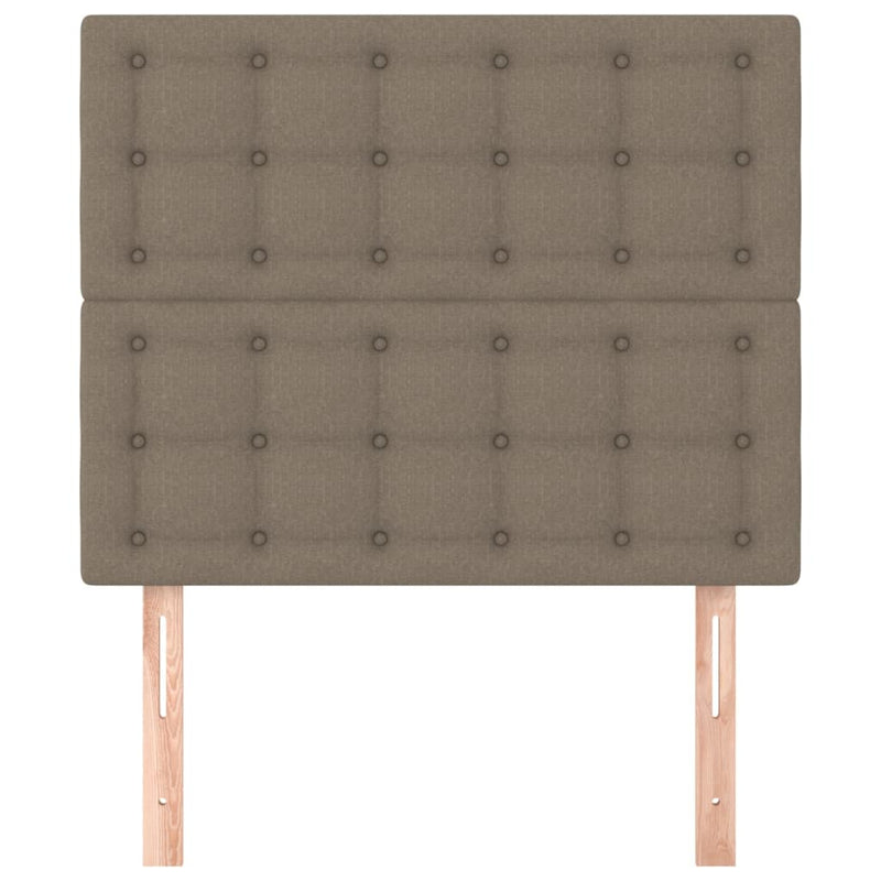vidaXL 2 db tópszínű szövet fejtámla 80x5x78/88 cm