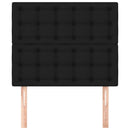 vidaXL 2 db fekete szövet fejtámla 90x5x78/88 cm