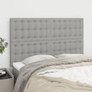 vidaXL világosszürke szövet fejtámla 144x5x118/128 cm