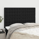 vidaXL 4 db fekete szövet fejtámla 72 x 5 x 78/88 cm