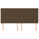 vidaXL sötétbarna szövet fejtámla 160x5x118/128 cm