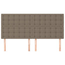 vidaXL bézs színű szövet fejtámla 160 x 5 x 118/128 cm