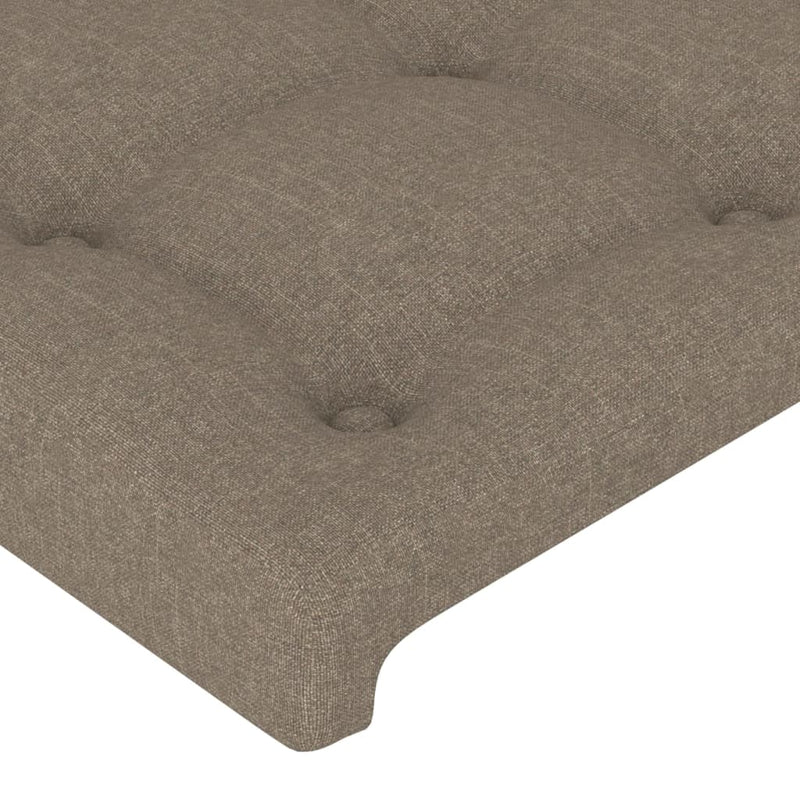 vidaXL 4 db tópszínű szövet fejtámla 90x5x78/88 cm