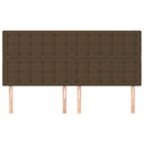 vidaXL sötétbarna szövet fejtámla 200 x 5 x 118/128 cm