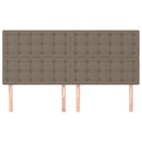 vidaXL bézs színű szövet fejtámla 200 x 5 x 118/128 cm