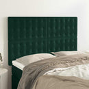 vidaXL sötétzöld bársony fejtámla 144x5x118/128 cm