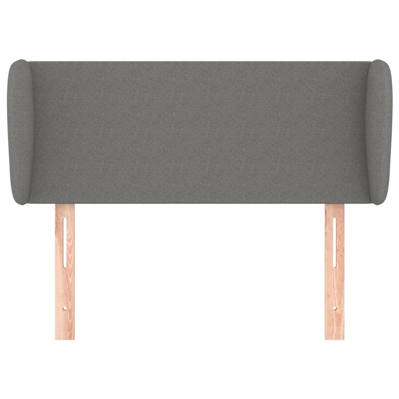 vidaXL sötétszürke szövet fejtámla szárnyakkal 83x23x78/88 cm