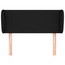 vidaXL fekete szövet fejtámla szárnyakkal 83x23x78/88 cm