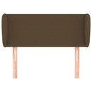 vidaXL sötétbarna szövet fejtámla szárnyakkal 83x23x78/88 cm