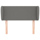 vidaXL sötétszürke szövet fejtámla szárnyakkal 93x23x78/88 cm