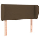 vidaXL sötétbarna szövet fejtámla 93x23x78/88 cm