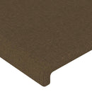 vidaXL sötétbarna szövet fejtámla 93x23x78/88 cm