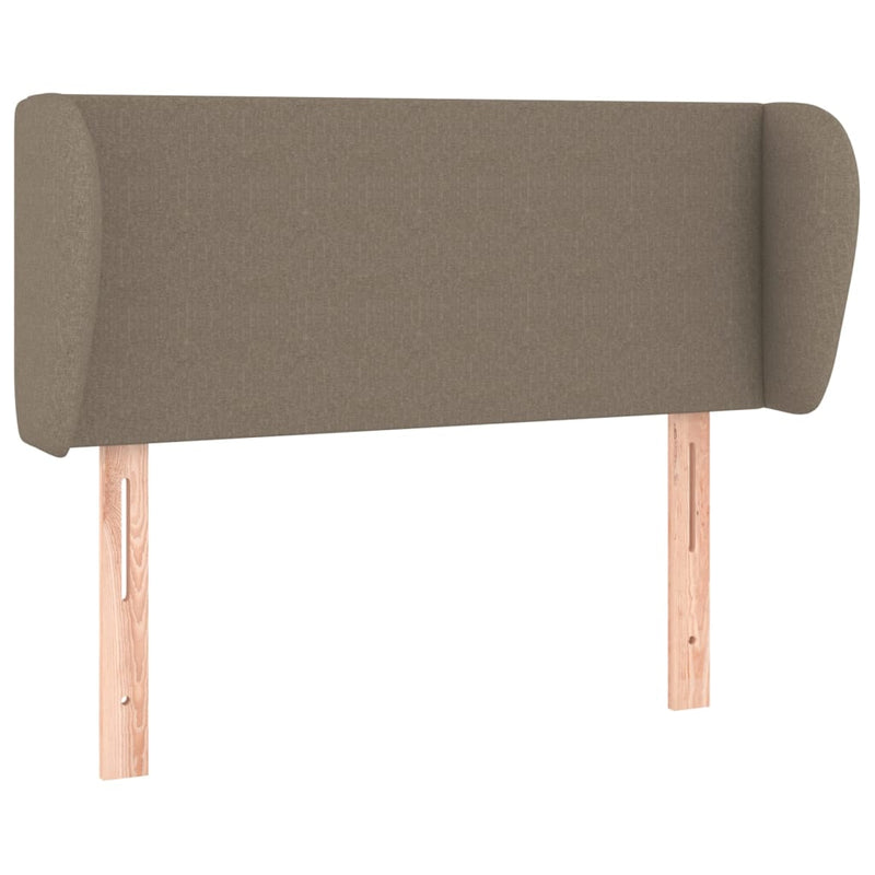 vidaXL tópszínű szövet fejtámla szárnyakkal 103x23x78/88 cm
