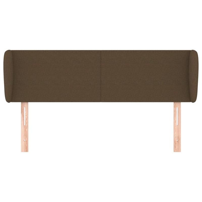 vidaXL sötétbarna szövet fejtámla 147x23x78/88 cm